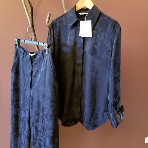 & Other Stories Jacquard Pants & Top US 4 NWT